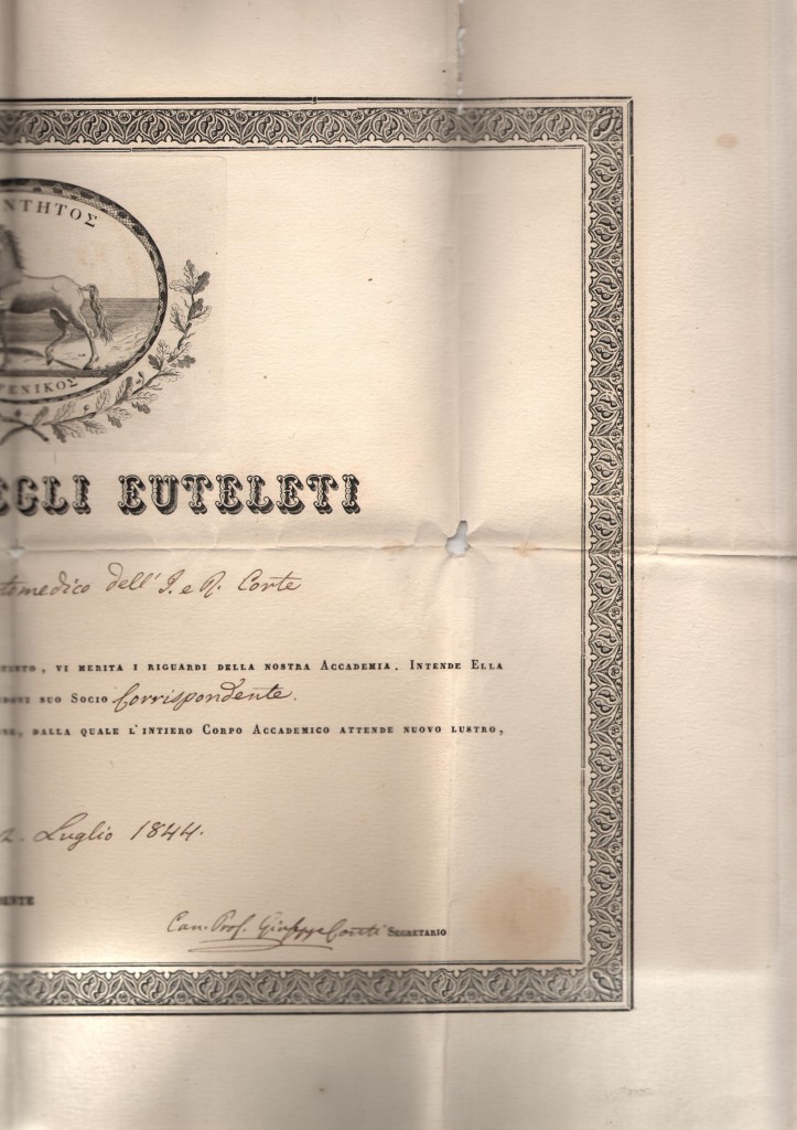 1844 Accademia degli Euteleti ril a Firenze