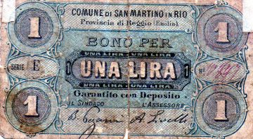 1870 Comune di San Martino in Rio Reggio Emilia da l, 1