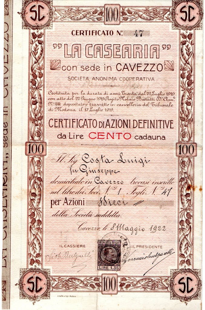 1922LaCasearia Cavezzo Modena