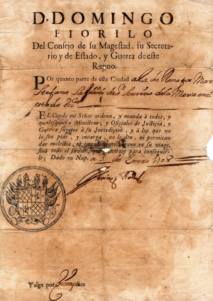 1708 D.Domingo Fiorillo Napoli