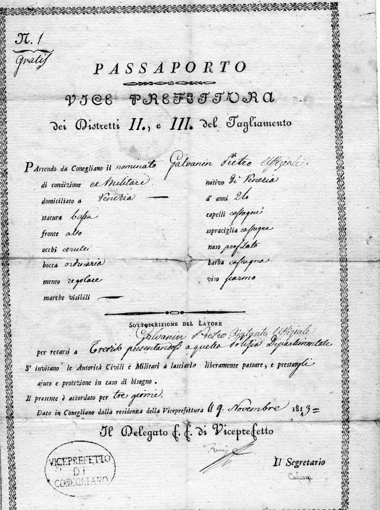 1813-Occupazione Francese
