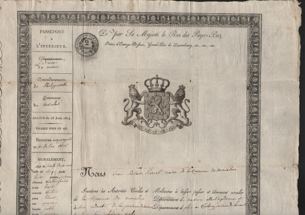 1818 Roi De Pays Bass Issued Military