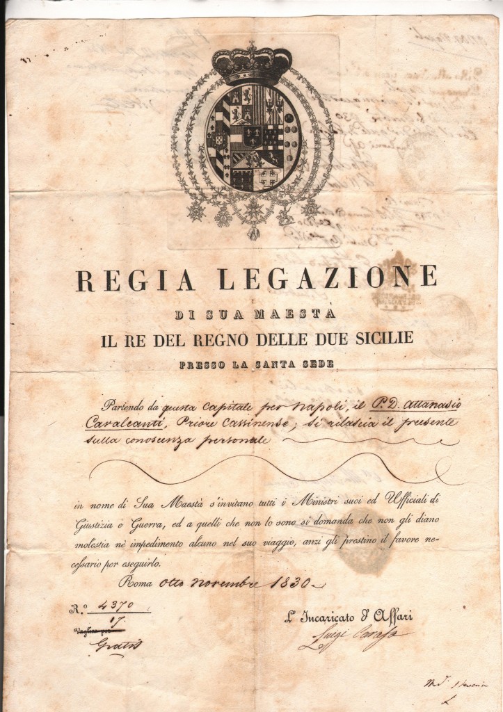 1830 Regno delle II Sicilie Presso la Santa Sede
