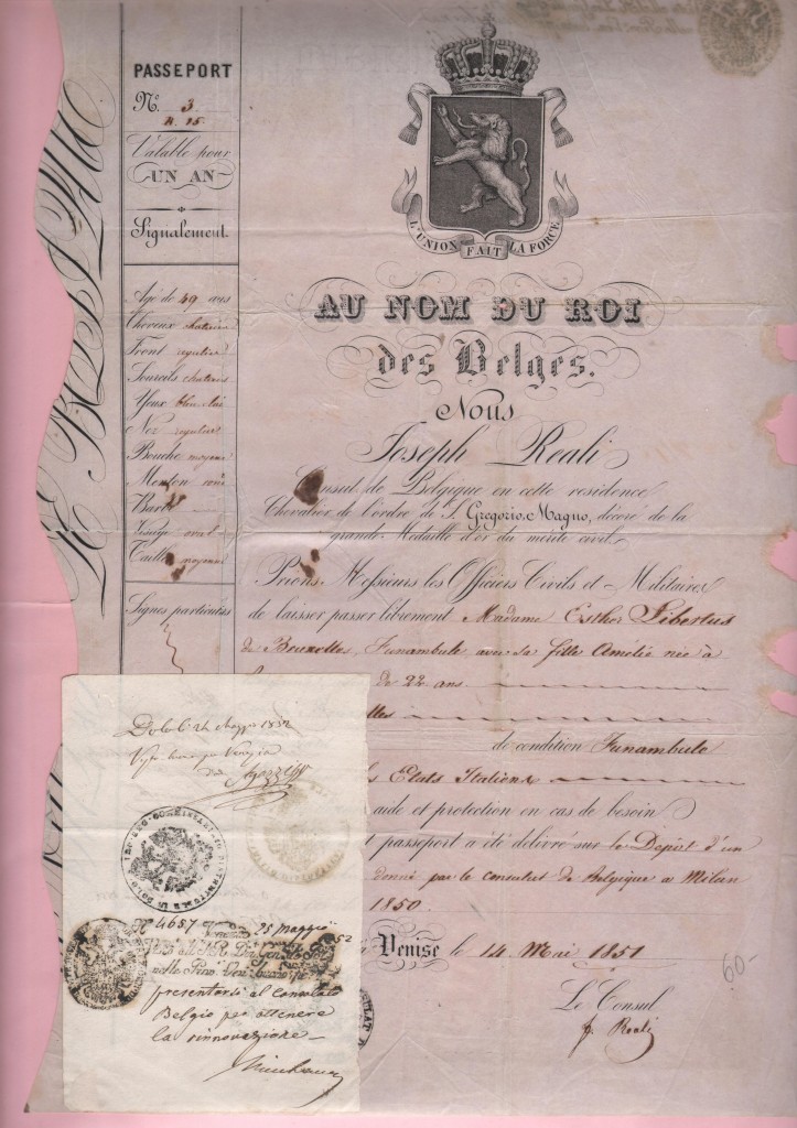 1851 Belges Issued Venice