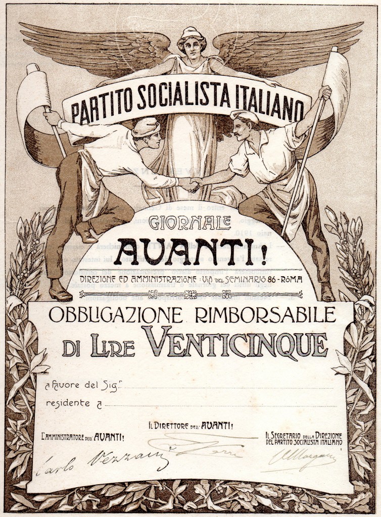 1919 Partito Socialista Italiano Giornale Avanti,,,, Roma