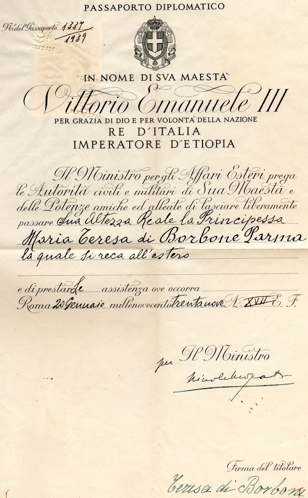 1939 MariaTeresa di Borbone