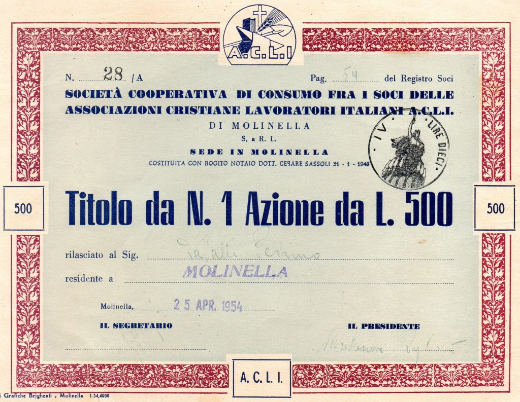 1954 ACLI Molinella Bologna
