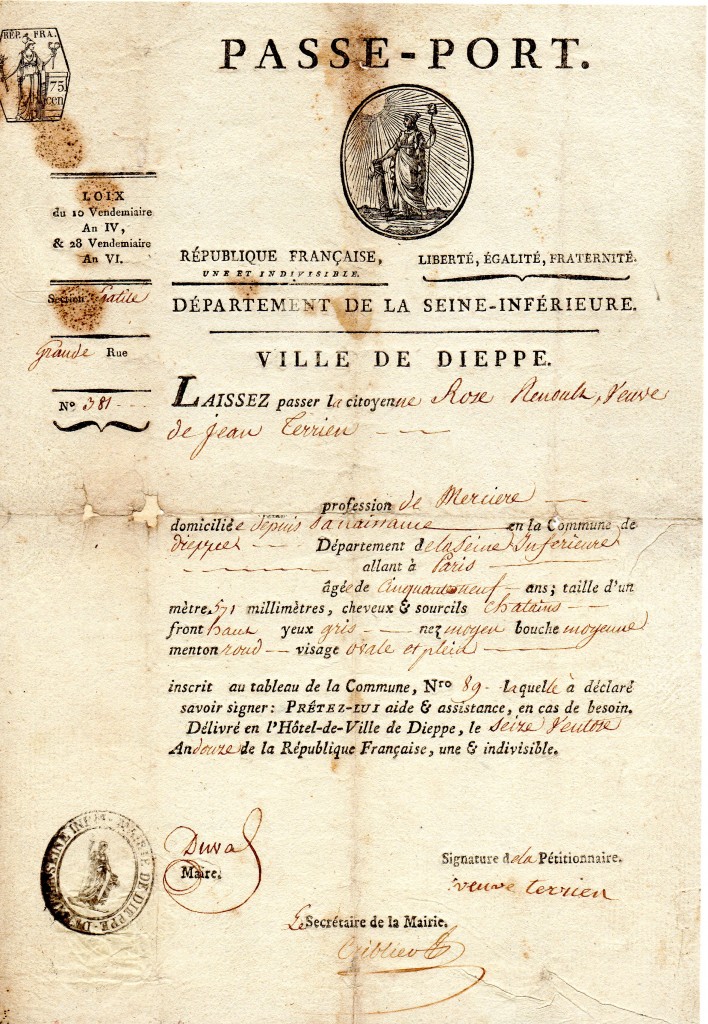 1796- Laissez Passer