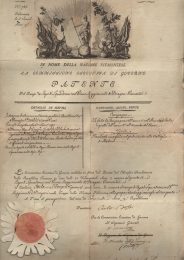 1797 Nazione Piemontese Patente di Capo Squadrone dei Dragoni Piemontesi rilasciata a Carlo S.George di Tignone