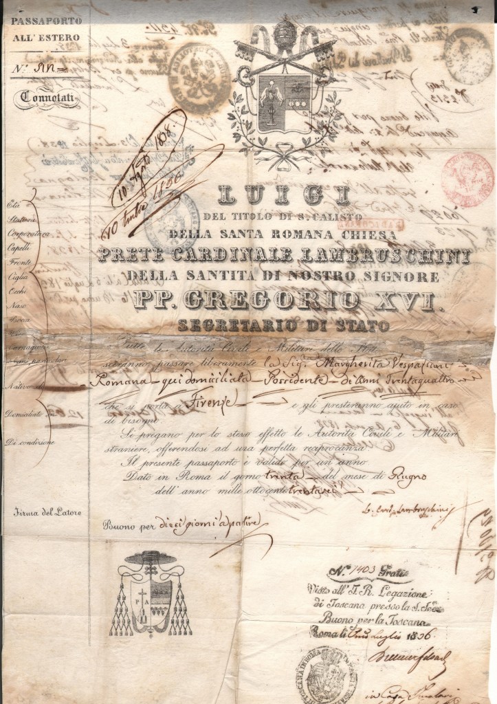 1836 Luigi Presso Santa sede Dato in Roma