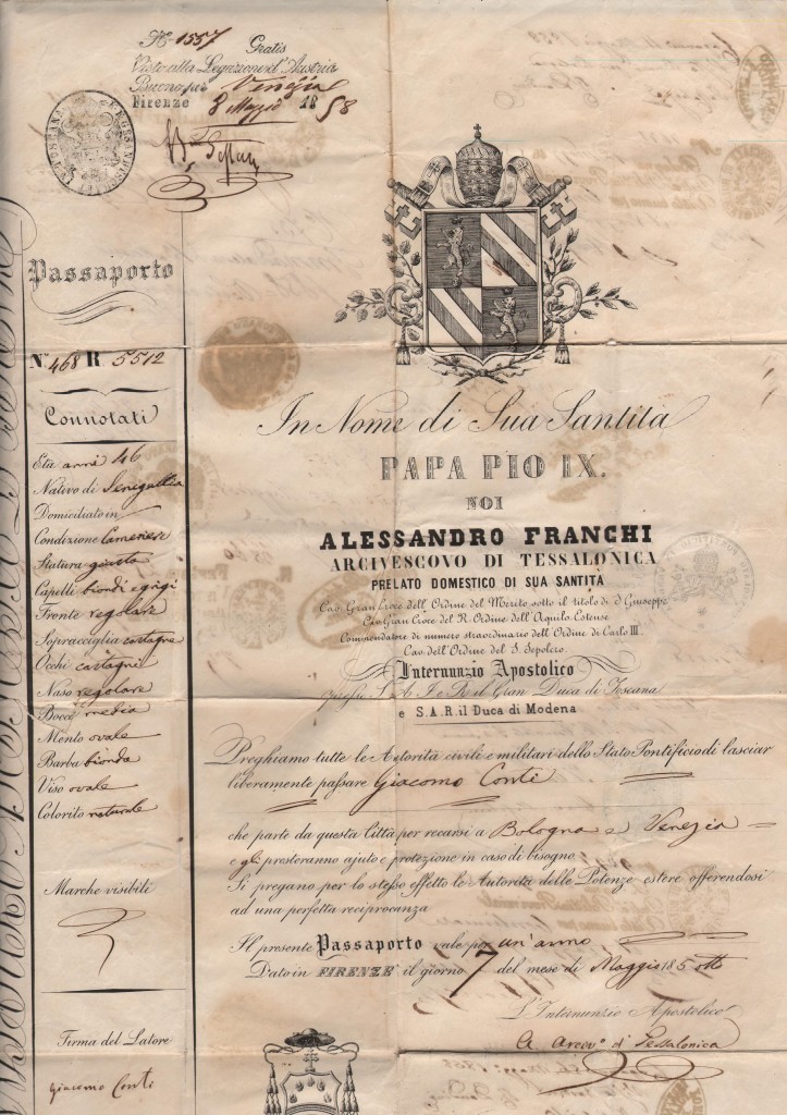 1858 ril A Firenze