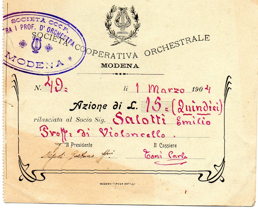 1904Soc.Coop.Orchestrale Modena--Tipografica Artigli