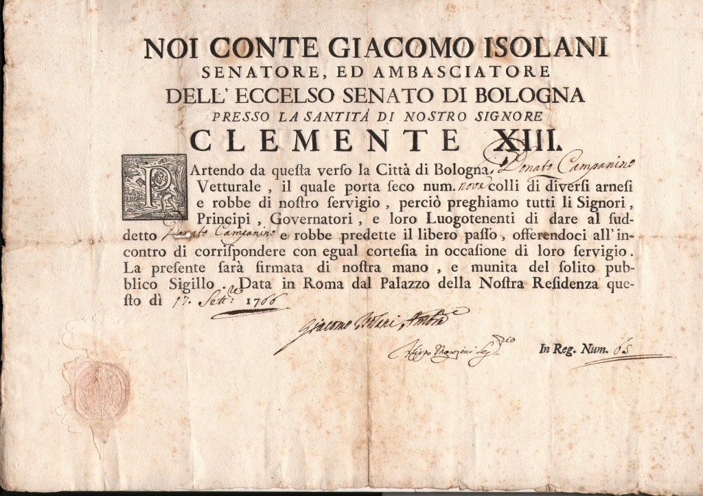 1766 Noi Giacomo Isolani Roma x Bologna