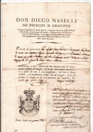 1799 Don Diego Naselli Generale militare e Comandante Politico dello Stato Romano Passaporto concesso x il rientro dei soldati accorsi in difesa di Roma alle proprie caserme ril