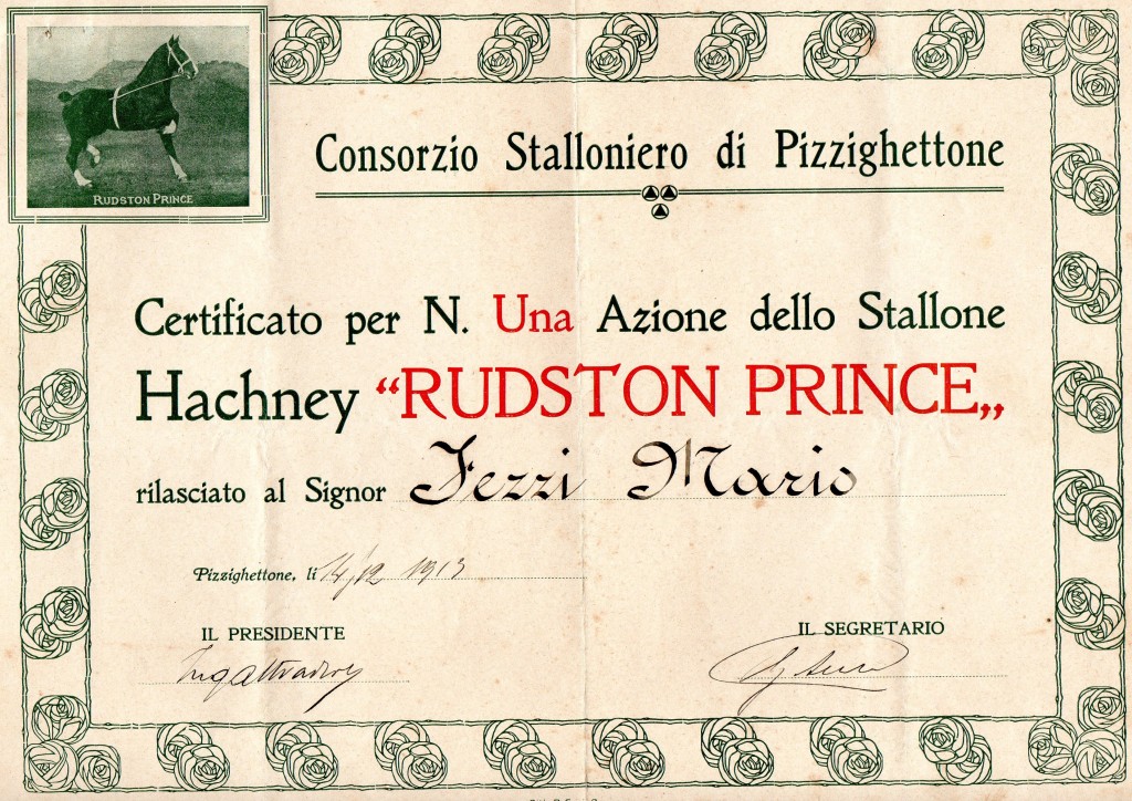 1913 Consorzio Stalloniero di Pizzighettone Mantova