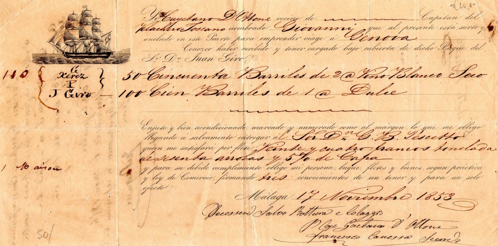 1853 Malaga per Genova