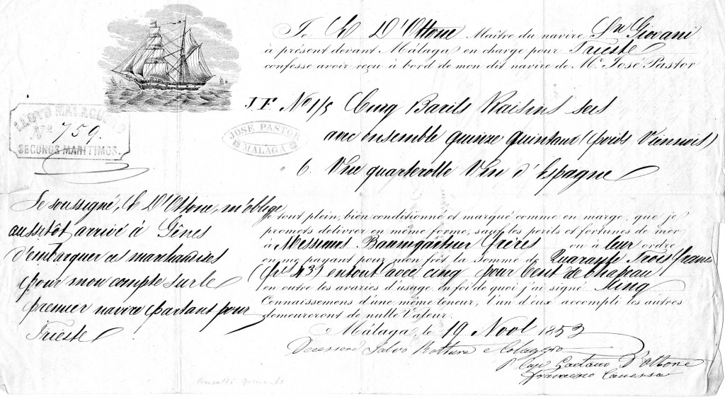 1859 Malaga per Trieste