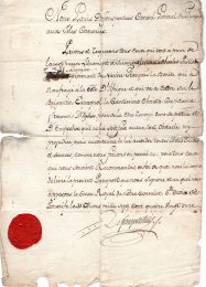 1791 Louis Defonspertuis Console di Francia alle Canarie, dato al Ghirurgo Charles Fuillet x la Francia